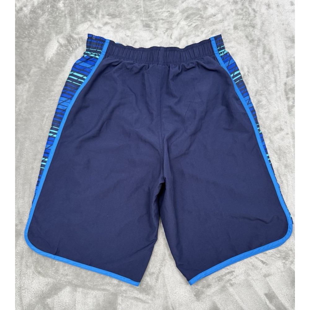 Vintage Nike Swim Trunks Mens Small S Blue Shorts Mesh Lined Swoosh 90s Y2K